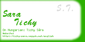 sara tichy business card